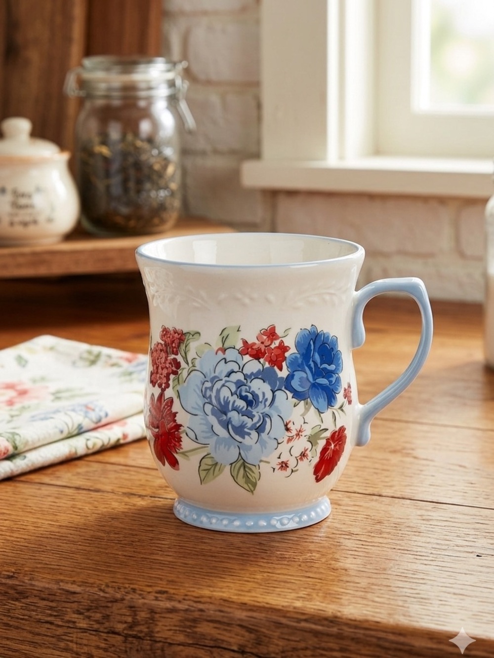 🩷 New The Pioneer Woman Classic Charm 17-Ounce Mug, Qty 1